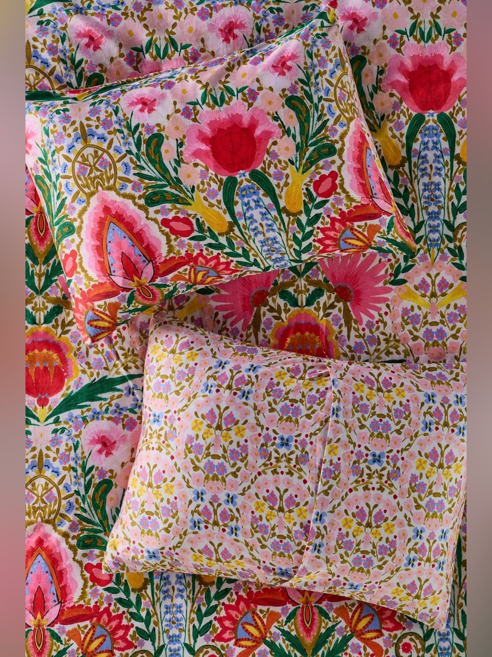 Anthropologie MINDTHEGAP Cotton Sateen Printed Duvet Cover & Shams, Susie Q - Picture 4 of 8